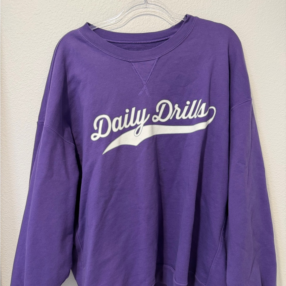 Purple Daily Drills Sweatshirt